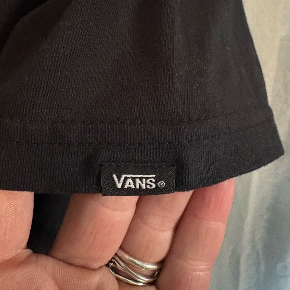 Vans Black Short Sleeve Tee Bold Logo - Picture 6 of 8